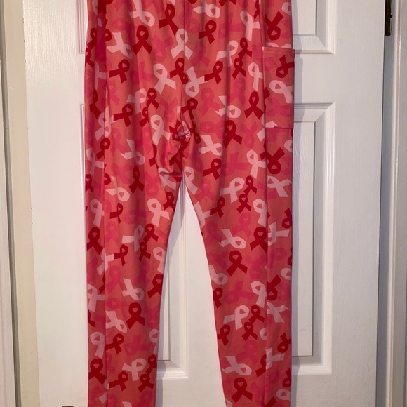 Pink Ribbon Patterned Pants 3XL - Picture 2 of 4